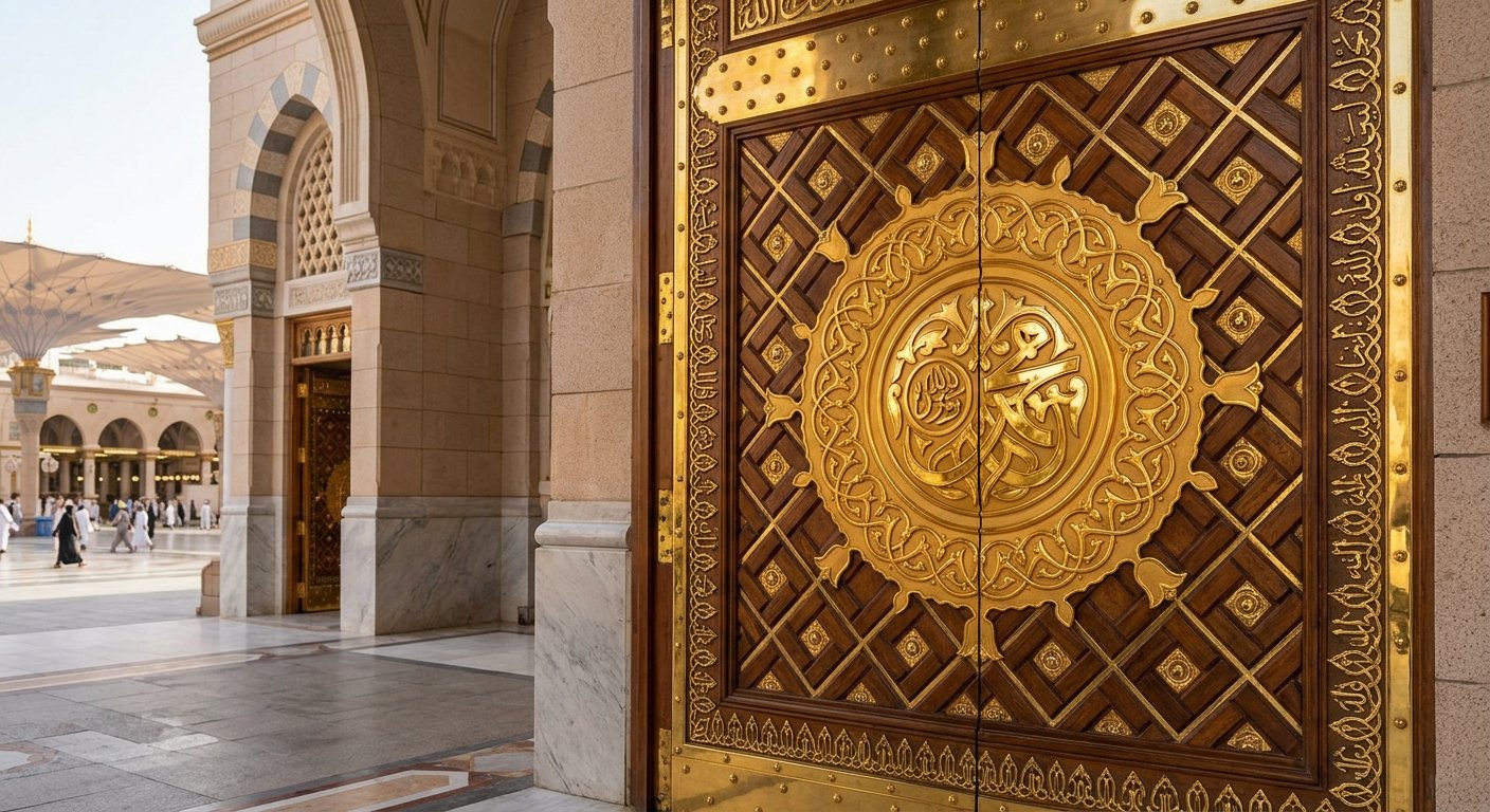 Ukiran Pintu Nabawi Ukiran Pintu Nabawi